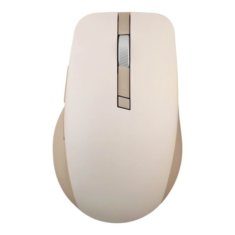 Miška ASUS SmartO Mouse MD200 Silent Plus, brezžična, Bluetooth® 5.0, RF 2.4GHz, Oat Milk