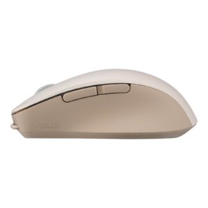 Miška ASUS SmartO Mouse MD200 Silent Plus, brezžična, Bluetooth® 5.0, RF 2.4GHz, Oat Milk