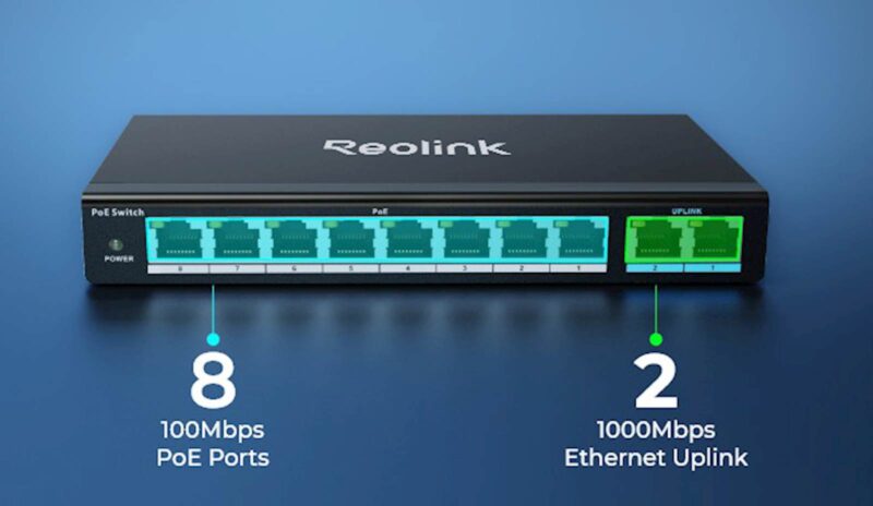 Reolink 10 Portno stikalo 120W, max 30W po portu