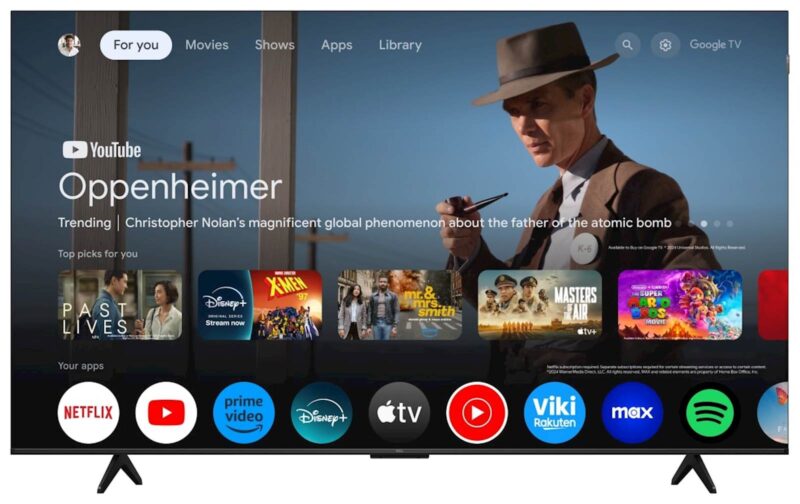 TCL 4K QLED TV 75P71K, Google TV, Dolby Vision & Atmos