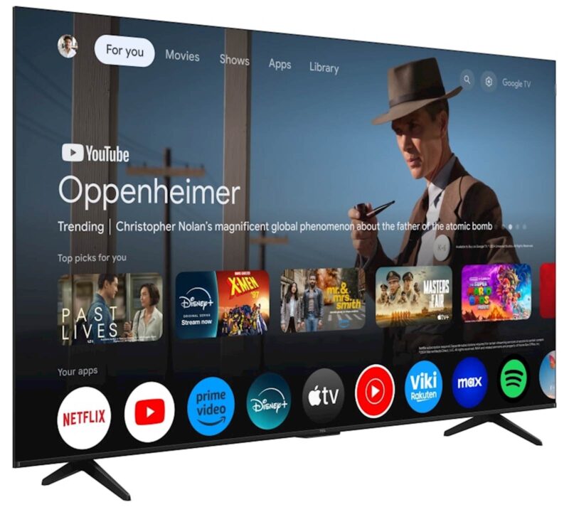 TCL 4K QLED TV 75P71K, Google TV, Dolby Vision & Atmos