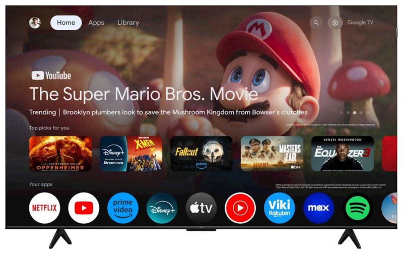 TCL 4K QLED TV 75P71K, Google TV, Dolby Vision & Atmos
