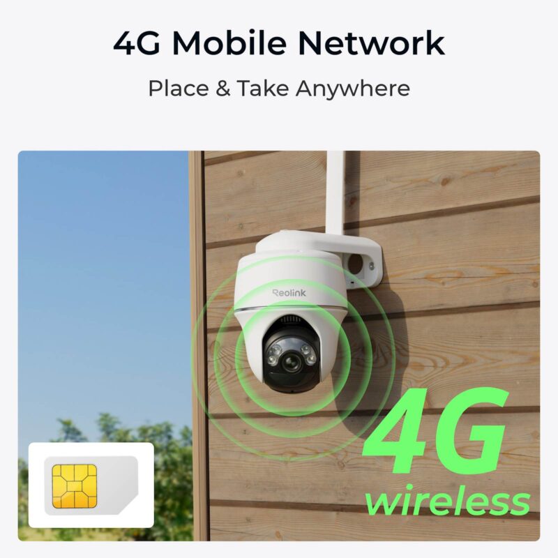 REOLINK IP KAMERA GO SERIJA G430 LTE 3G/4G BELA + Solarni panel