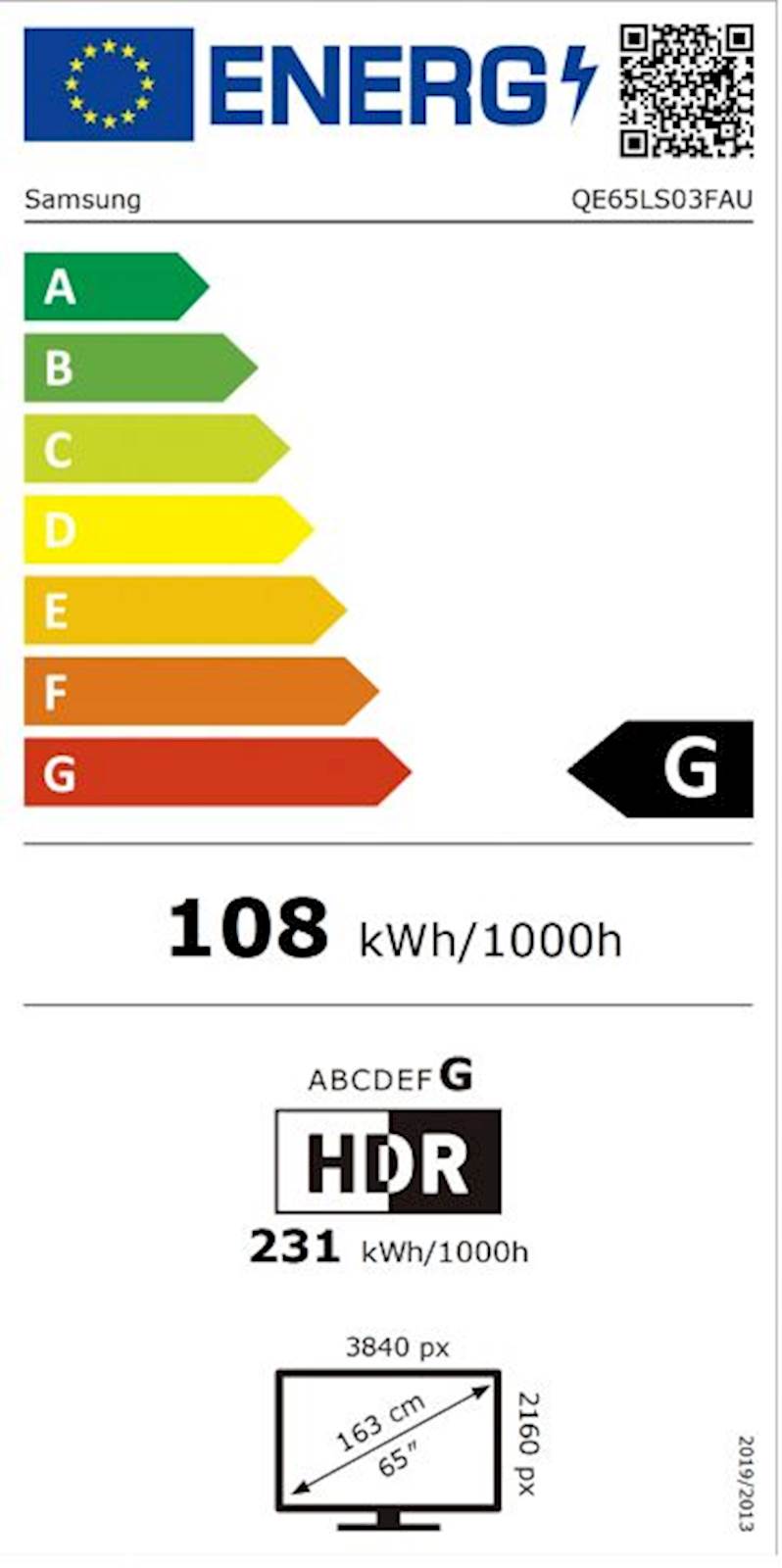 LIFESTYLE FRAME TV SAMSUNG 65LS03F z okvirjem