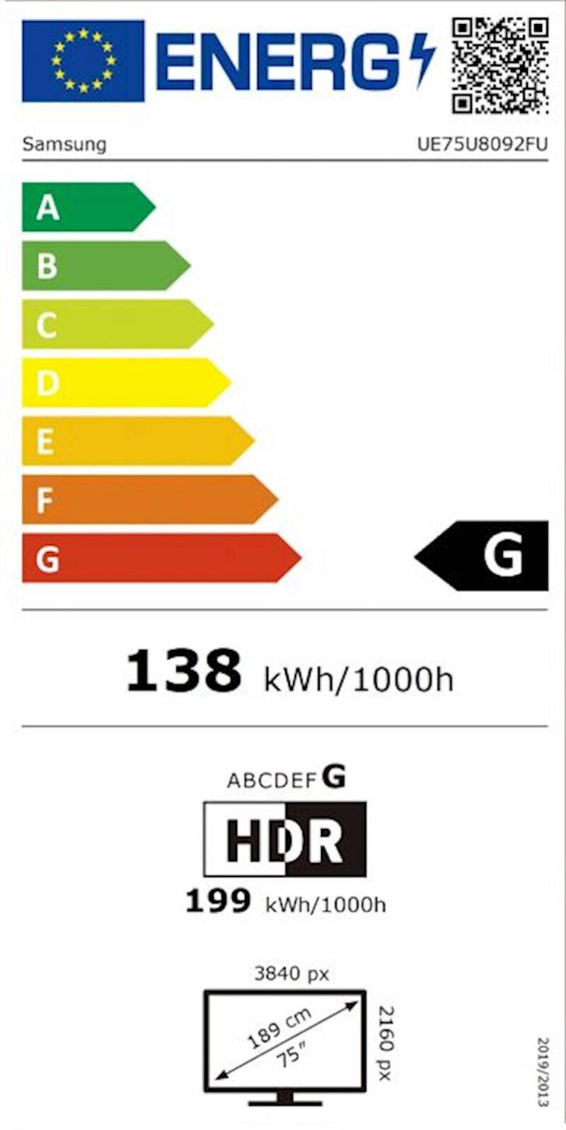 LED TV SAMSUNG 75U8092F
