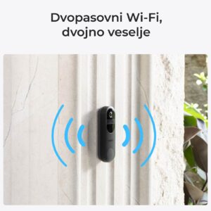 Reolink pametni zvonec D340B+ zvonček, 2K, Baterijska,PIR, IP65.