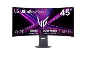 Monitor LG 44,5 OLED 45GX950A-B UltraGear ukrivljen, 5120x2160, 2x HDMI, DP, USB, 165Hz