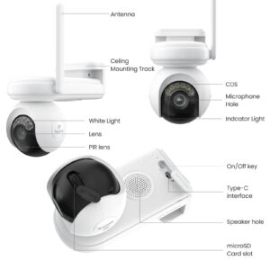 Reolink Ip Kamera Altas serija B660 Nočni barvni vid 4K ColorX, 360° samodejno sledenje, WI-FI 6