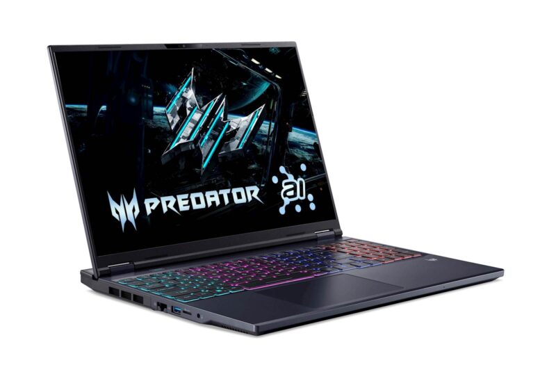 Prenosnik ACER PHN16-73-959A Ultra 9 275HX/32GB/SSD 1TB/16'' WQXGA 240Hz/RTX 5070 Ti 12GB/W11/AI