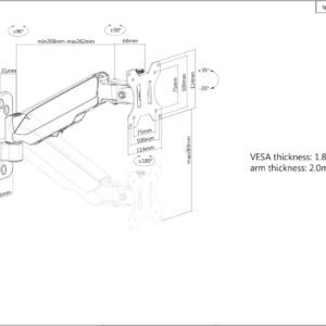 STENSKI PLINSKI NOSILEC ROKA 17''-32'' MANHATTAN