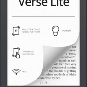 Elektronski bralnik PocketBook Verse Lite, siv