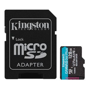 SDXC KINGSTON micro 128GB Canvas Go Plus, 200/100MB/s, C10, UHS-I, U3, V30, A2, adapter SDXC KINGSTON micro 128GB Canvas Go Plus, 200/100MB/s, C10, UHS-I, U3, V30, A2, adapter