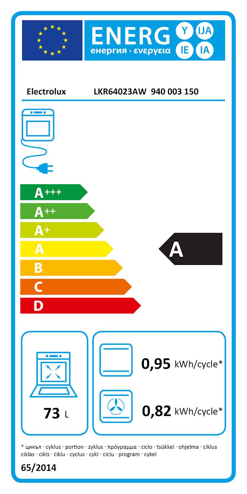 Štedilnik Electrolux LKR64023AW, 60 cm
