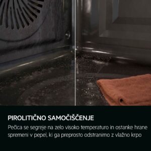 Vgradna pečica AEG TU5PB431SB, piroliza