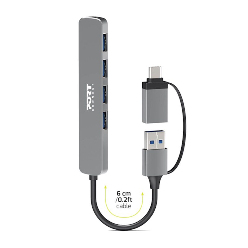 HUB PORT USB 4 PORTS 3.0 SLIM COMBO for BtoC