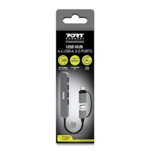 HUB PORT USB 4 PORTS 3.0 SLIM COMBO for BtoC