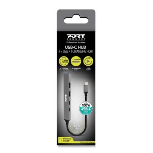 HUB PORT USB 5 PORTS 3A + 1C + PD 100W - for Bt
