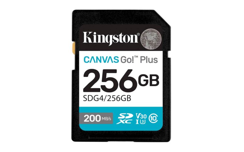 SDXC KINGSTON 256GB Canvas Go plus, 200MB/s, C10, UHS-I, U3, V30 SDXC KINGSTON 256GB Canvas Go plus, 200MB/s, C10, UHS-I, U3, V30