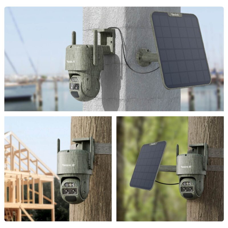 Reolink IP Kamera Trackmix Serija G770 4K, 8MP, 4G LTE, Samodejno sledenje, Baterijska, Maskirna