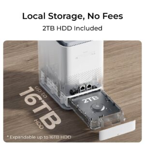 Reolink Home Hub P1 2TB disk, do 24 kamer/12 POE, WI-FI 6, Zvočnik 120dB