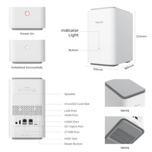 Reolink Home Hub P1 2TB disk, do 24 kamer/12 POE, WI-FI 6, Zvočnik 120dB