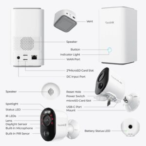 Reolink HUB 1 + 2x kamera B350 + 2x Solarni Panel