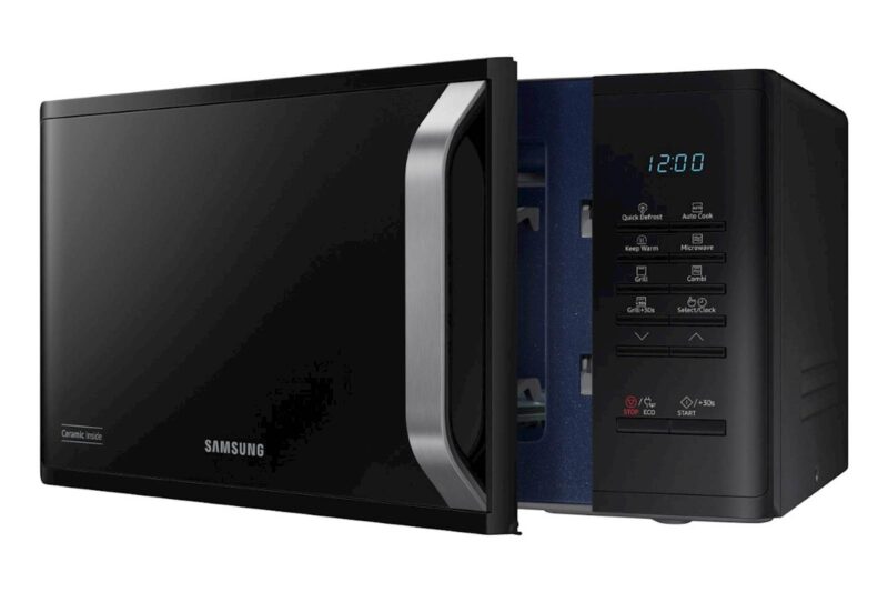 Mikrovalovna pečica SAMSUNG MG23K3523AK/E2, črna z žarom