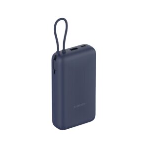 Xiaomi 33W prenosna baterija 20000mAh Moder, 1x USB C + 1x USB-A + vgrajen USB-C kabel