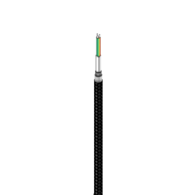 Xiaomi Mi USB-C na USB-A pleten kabel 1m črn Xiaomi Mi USB-C na USB-A pleten kabel 1m črn