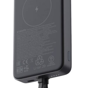 Xiaomi 33W magnetna prenosna baterija 10000 Črn, 7.5W brezžično, 30W žično polnjenje