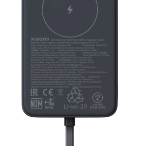 Xiaomi 33W magnetna prenosna baterija 10000 Črn, 7.5W brezžično, 30W žično polnjenje