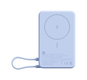 Xiaomi Magnetni Power Bank 10000mAh s stojalom, indikator baterije, 33W izhod, Modra barva