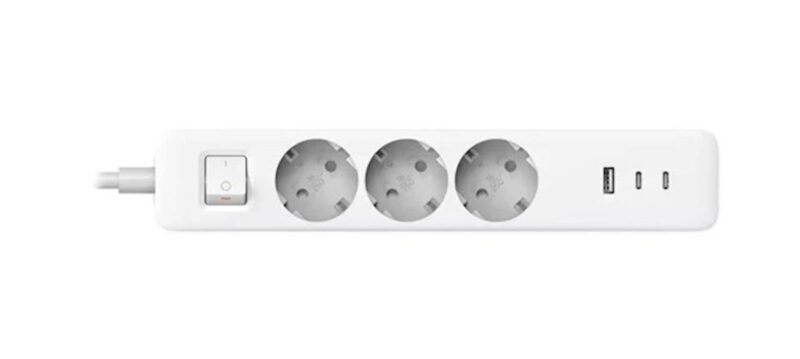 Xiaomi električni razdelilec 20W (2C1A), 3x vtičnica, 2x USB-C, 1x USB-A