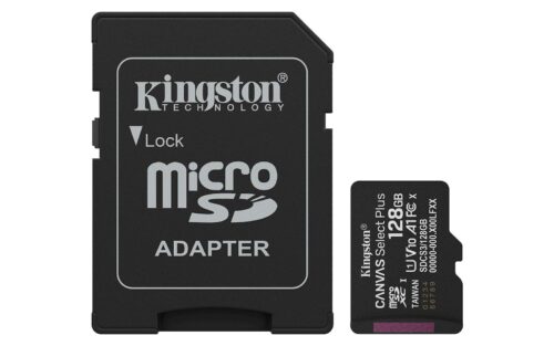 SDXC KINGSTON MICRO 128GB CANVAS SELECT Plus, 150MB/s, C10, UHS-I, U1, V10