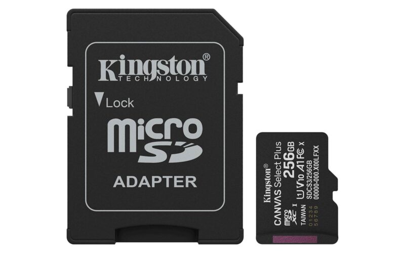 SDXC KINGSTON MICRO 256GB CANVAS SELECT Plus, 150MB/s, C10, UHS-I, U1, V10