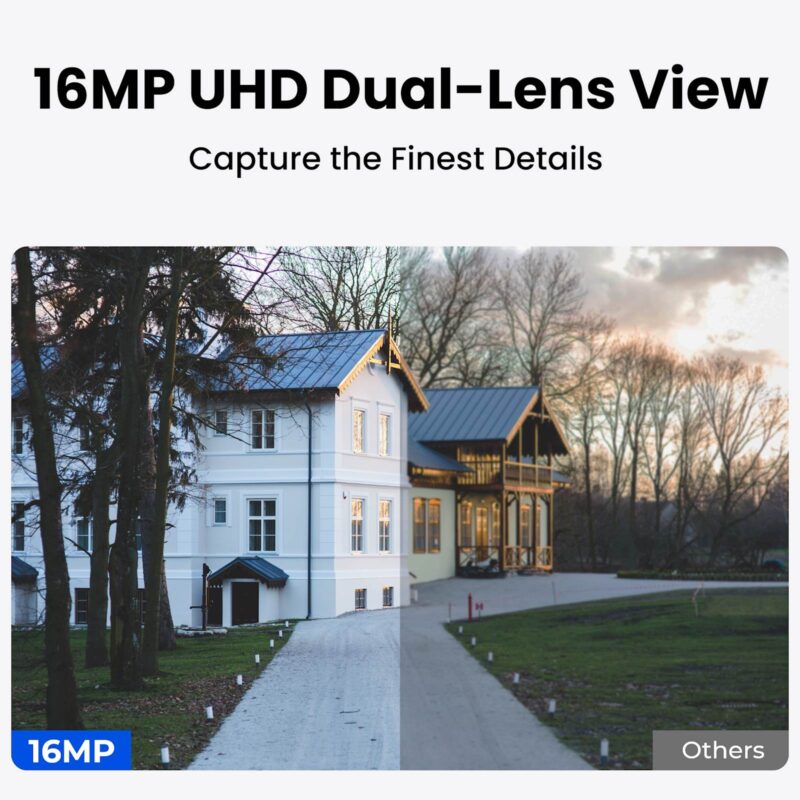 Reolink IP Kamera Duo serija P757 POE, 16MP, 180° stopinj, IK10 Odporna, Sled gibanja