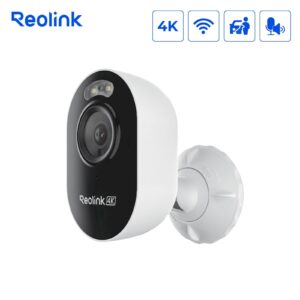 Reolink IP Kamera  Lumus serija E450 Bela, 4K 8MP, Pametno zaznavanje, dvosmerni zvok, IP65 odporna