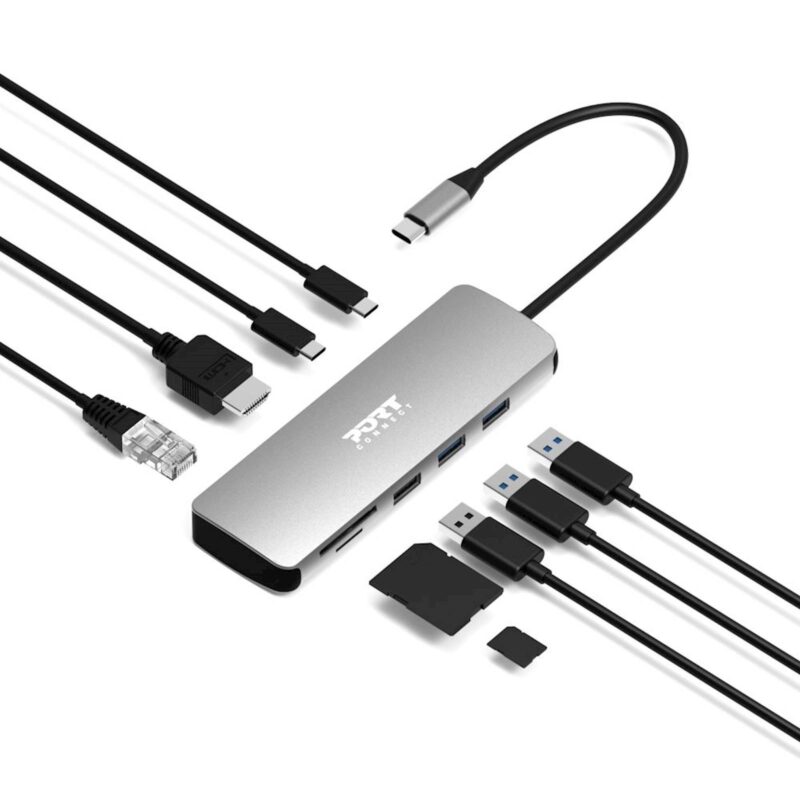 Priklopna postaja tip C,  9 v 1, 1x4K HDMI, 85W