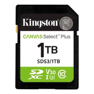 SDXC KINGSTON 1TB CANVAS Select Plus, 150MB/s, UHS-I, U3, V30