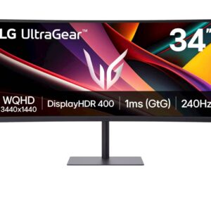 Monitor LG 34 34G630A-B UltraGear ukrivljen, VA, 3440x1440, 2x HDMI, DP, USB-C, 240 Hz