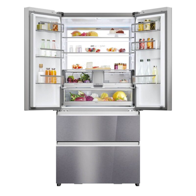 Hladilnik HAIER HFR79F19EFGK, 190 cm, E, 703 l, French Door, Srebrn steklo Hladilnik HAIER HFR79F19EFGK, 190 cm, E, 703 l, French Door, Srebrn steklo
