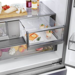 Hladilnik HAIER HFR79F19EFGK, 190 cm, E, 703 l, French Door, Srebrn steklo Hladilnik HAIER HFR79F19EFGK, 190 cm, E, 703 l, French Door, Srebrn steklo