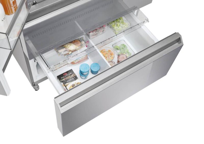 Hladilnik HAIER HFR79F19EFGK, 190 cm, E, 703 l, French Door, Srebrn steklo Hladilnik HAIER HFR79F19EFGK, 190 cm, E, 703 l, French Door, Srebrn steklo
