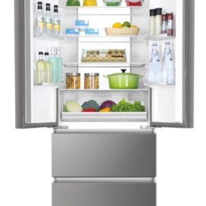 Hladilnik HAIER HB17FPAAA, 190,6 cm, E, 446 l, French Door, Inox