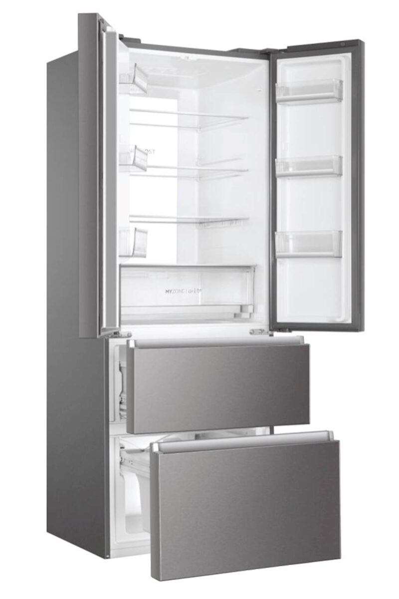 Hladilnik HAIER HB17FPAAA, 190,6 cm, E, 446 l, French Door, Inox