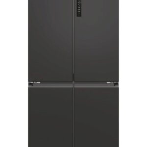 Hladilnik HAIER HCR3818ENPT, 181,5 cm, E, 467 l, 4-vratni, Temni inox