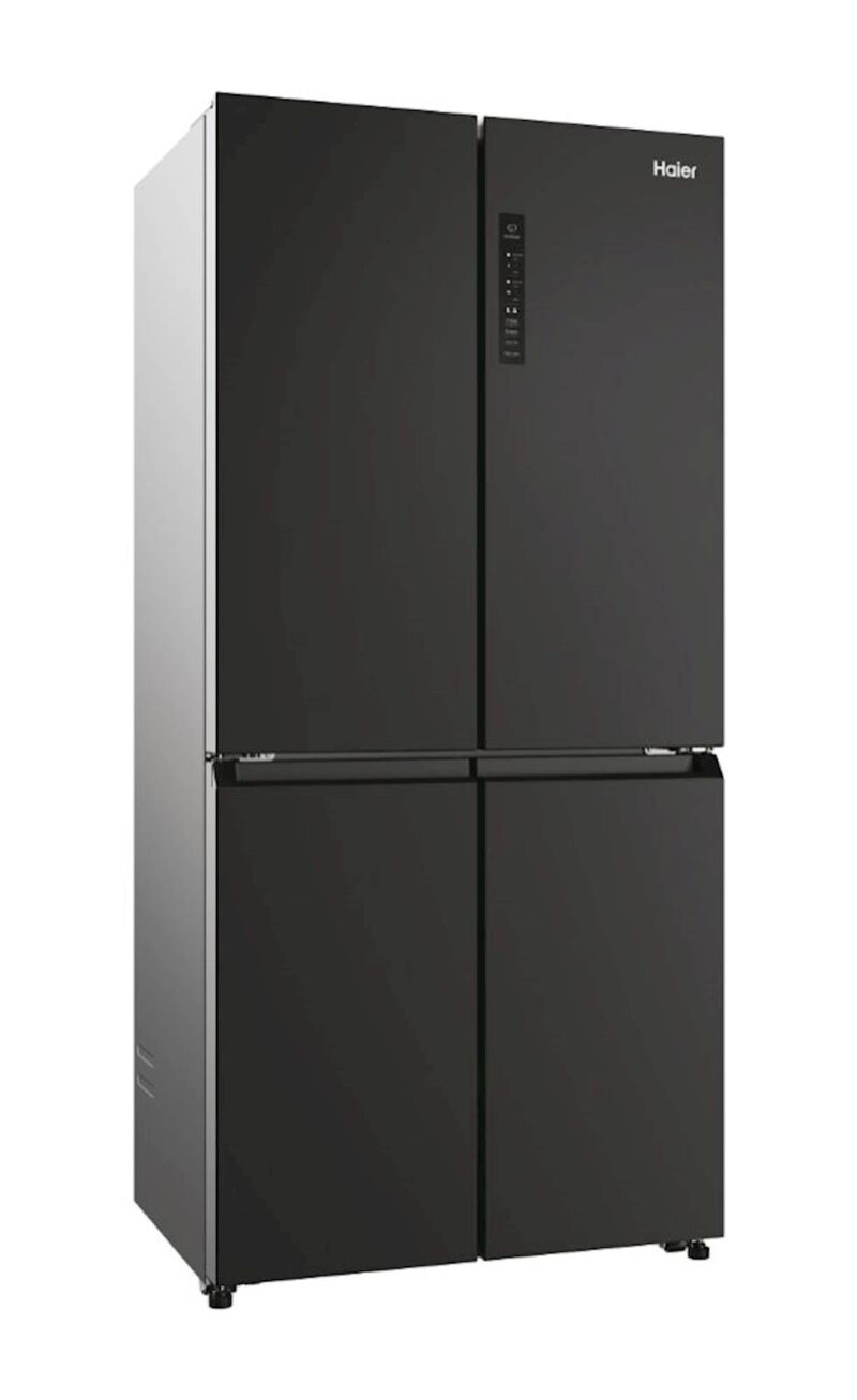 Hladilnik HAIER HCR3818ENPT, 181,5 cm, E, 467 l, 4-vratni, Temni inox