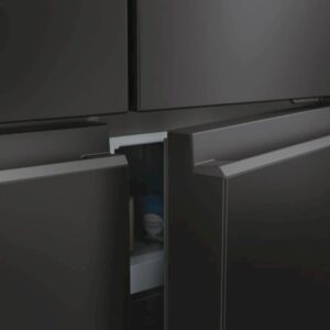 Hladilnik HAIER HCR3818ENPT, 181,5 cm, E, 467 l, 4-vratni, Temni inox