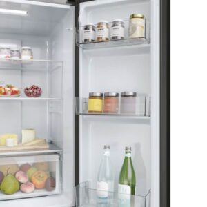 Hladilnik HAIER HCR3818ENPT, 181,5 cm, E, 467 l, 4-vratni, Temni inox