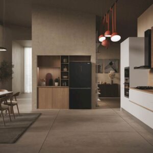 Hladilnik HAIER HCR3818ENPT, 181,5 cm, E, 467 l, 4-vratni, Temni inox